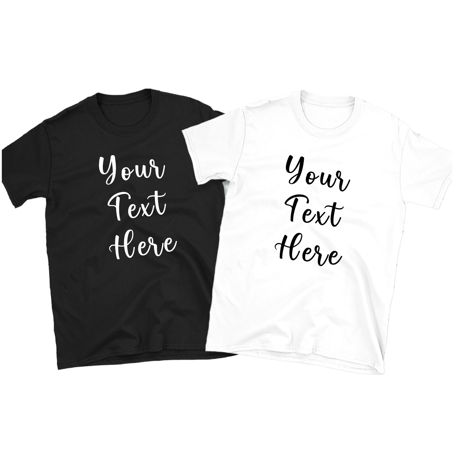 Personalized Shirts for you and your loved one, Custom Couple's shirt set. Two of Your Custom T-shirt, Put Your idea Here.